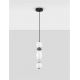 Pendule, Lustre suspendate - Pendul LED decorativ ceramic gri, alb, PALLINA