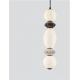 Pendule, Lustre suspendate - Pendul LED decorativ ceramic gri, alb, PALLINA