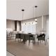Pendule, Lustre suspendate - Pendul LED decorativ ceramic mocha, gri, alb, PALLINA