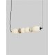Pendule, Lustre suspendate - Pendul LED decorativ ceramic mocha, gri, alb, PALLINA