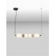 Pendule, Lustre suspendate - Pendul LED decorativ ceramic mocha, gri, alb, PALLINA