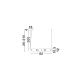 Pendule, Lustre suspendate - Pendul LED decorativ ceramic mocha, gri, alb, PALLINA