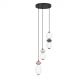 Pendule, Lustre suspendate - Lustra LED suspendata decorativa ceramica mocha, gri, alb, PALLINA 3L