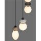 Pendule, Lustre suspendate - Lustra LED suspendata decorativa ceramica mocha, gri, alb, PALLINA 3L
