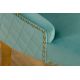Seturi scaune, HoReCa - Set 2 scaune Stil Baroc, Catifea, Albastru Deschis, Metal, Auriu, Castle