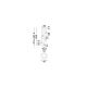 Pendule, Lustre suspendate - Lustra LED suspendata decorativa ceramica mocha, gri, alb, PALLINA 5L
