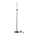 Lampadar LED decorativ ceramica gri, alb, PALLINA
