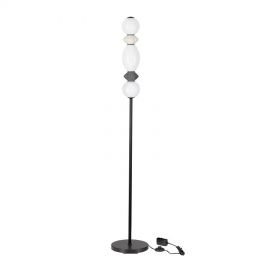 Lampadare - Lampadar LED decorativ ceramica gri, alb, PALLINA