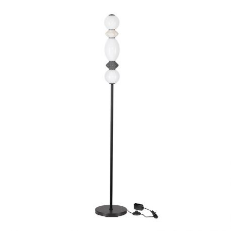 Lampadare - Lampadar LED decorativ ceramica gri, alb, PALLINA
