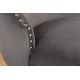 Seturi scaune, HoReCa - Set 2 scaune Stil Baroc, Catifea, Gri, Lemn, Negru, CASTLE DELUXE
