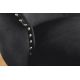 Seturi scaune, HoReCa - Set 2 scaune Stil Baroc, Catifea, Lemn, Negru, CASTLE DELUXE