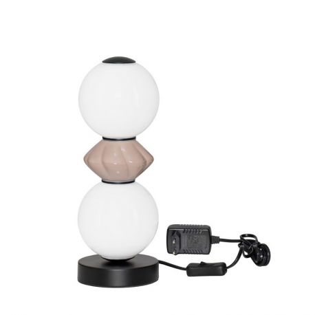 Veioze - Veioza LED decorativa ceramica mocha, alb, PALLINA