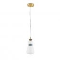 Pendul LED decorativ ceramic maro, albastru, alb, PALO