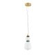 Pendul LED decorativ ceramic maro, albastru, alb, PALO