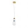 Pendul LED decorativ ceramic maro, albastru, alb, PALO