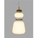 Pendule, Lustre suspendate - Pendul LED decorativ ceramic maro, albastru, alb, PALO