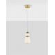 Pendule, Lustre suspendate - Pendul LED decorativ ceramic maro, albastru, alb, PALO