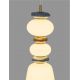 Pendule, Lustre suspendate - Pendul LED decorativ ceramic maro, albastru, alb, PALO II