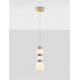 Pendule, Lustre suspendate - Pendul LED decorativ ceramic maro, albastru, alb, PALO II