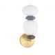 Aplice, corpuri de iluminat pentru pereti - Aplica LED decorativa ceramica albastru, alb, PALO