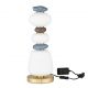 Veioza LED decorativa ceramica maro, albastru, alb, PALO