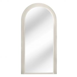Oglinda de perete decorativa Art Deco 160cm, alb