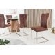 Seturi scaune, HoReCa - Set de 2 scaune, Otel, Microfibra, Maro Cafeniu, SAMSON