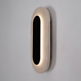 Aplica de perete LED, Travertin, Natur, Travertino Oval 10W