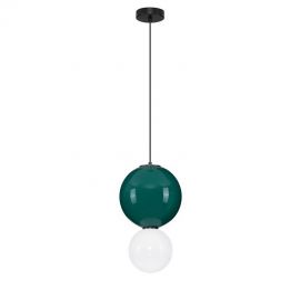 Pendule, Lustre suspendate - Pendul LED decorativ portelan jasper, sticla alb, NOESIS