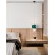Pendule, Lustre suspendate - Pendul LED decorativ portelan jasper, sticla alb, NOESIS