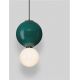 Pendule, Lustre suspendate - Pendul LED decorativ portelan jasper, sticla alb, NOESIS