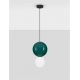 Pendule, Lustre suspendate - Pendul LED decorativ portelan jasper, sticla alb, NOESIS