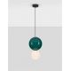 Pendule, Lustre suspendate - Pendul LED decorativ portelan jasper, sticla alb, NOESIS