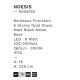 Pendule, Lustre suspendate - Pendul LED decorativ portelan bordeaux, sticla alb, NOESIS