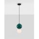 Pendule, Lustre suspendate - Pendul LED decorativ portelan jasper, sticla alb, NOESIS