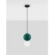 Pendule, Lustre suspendate - Pendul LED decorativ portelan jasper, sticla alb, NOESIS