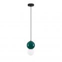 Pendul LED decorativ portelan jasper, sticla alb, NOESIS
