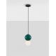 Pendule, Lustre suspendate - Pendul LED decorativ portelan jasper, sticla alb, NOESIS