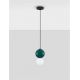 Pendule, Lustre suspendate - Pendul LED decorativ portelan jasper, sticla alb, NOESIS