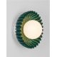 Aplice, corpuri de iluminat pentru pereti - Aplica decorativa ceramica jasper, sticla alb, PETEL