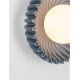 Aplice, corpuri de iluminat pentru pereti - Aplica decorativa ceramica blue gri, sticla alb, PETEL