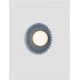 Aplice, corpuri de iluminat pentru pereti - Aplica decorativa ceramica blue gri, sticla alb, PETEL