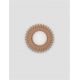 Aplice, corpuri de iluminat pentru pereti - Aplica decorativa ceramica caramel, sticla alb, PETEL
