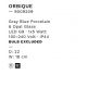 Iluminat pentru baie - Aplica baie protectie IP44, Portelan blue gri, ORBIQUE 22cm