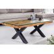 Masute Living - Masuta design high-tech din metal si lemn masiv, Barracuda 110cm