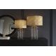 Veioze - Veioza, Lampa de masa, Sticla, Abajur Auriu, CLASSICO 55cm