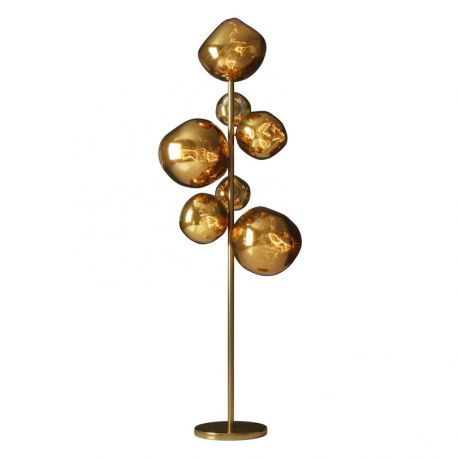 Lampadare - Lampa de podea moderna cu 7 globuri aurii LIQUID DIAMOND