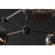 Pendule, Lustre suspendate - Lustra moderna cu 5 globuri sticla fumurie LIQUID DIAMOND
