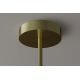 Pendule, Lustre suspendate - Lustra moderna cu 5 globuri sticla aurie LIQUID DIAMOND