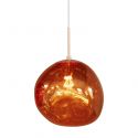 Lustra, Pendul modern cu glob sticla cupru LIQUID DIAMOND 35cm